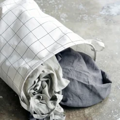 Wäschesack, Squares, Weiß schwarz